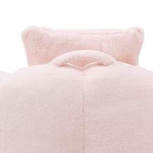 Giant Bean Bag Chair With Footstool,Lazy Sofa - Oversized High Back Corduroy Bean Bag Couch,Floor Sofa For Living Room, Home Theater, Play Zone - & Non-Slip Base,Very Suitable For Bedrooms, Living Rooms, Game Rooms, Study Rooms, Offices, Or Apartments. - B-粉紅色(附腳蹬豆袋椅) - 查看 8