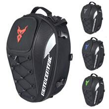 1 szt. Torba na motocykl, czarna, wodoodporna torba na motocykl, torba na tylne siedzenie, wielofunkcyjna torba na kask Motoceoss, plecak motocyklisty, torba do przechowywania bagażu, plecak na akcesoria rowerowe