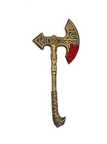1pc Plastic Imitation Axe Weapon, Primitive/Viking/Pirate Cosplay Costume Party Decoration Prop