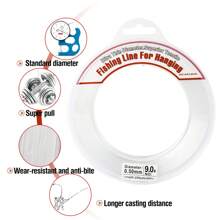 Clear Fishing Wire, Acejoz 656FT Fishing Line Clear Invisible Hanging Wire Strong Nylon String Supports 40 Pounds For Balloon Garland Hanging Decorations