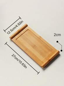 1 pièce Plateau à thé en bambou de forme enroulée, plateau de service à thé domestique, support résistant à la chaleur, matériau naturel, 2 styles disponibles - style japonais minimaliste ou accessoire de mini-service à thé en bois, retour à l'école de la culture du thé