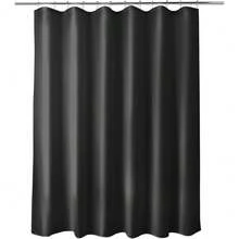 New Titanker Fabric Shower Curtain Liner Washable With 2 Magnets, 70 X 72 Inches, Waterproof, Soft Fabric, Lightweight Polyester, Black - 黑色 70 英吋寬 x 72 英吋長(1 包) - 查看 1