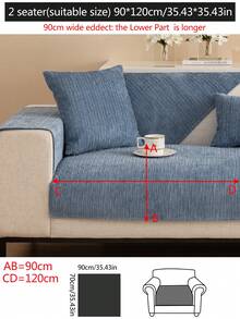 1 件四季沙发垫套，防滑沙发保护套，防尘可洗，适用于 L 型沙发和 1/2/3/4 座沙发，宠物友好，可调节转角沙发，适用于卧室、办公室、客厅家具 - 藏蓝色 - 查看 14