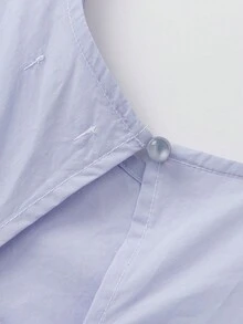 Balabala Girls' Sleeveless Cotton Floral Bubble Dress, Summer - Pink Purple - View 5