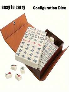 144 chiếc Mạt chược chuyên nghiệp - Trò chơi xếp gạch cổ điển của Trung Quốc, Trò chơi chiến lược và trò chơi xã hội dành cho người lớn, Bộ hoàn chỉnh cho các buổi tụ họp gia đình và du lịch - Người yêu thích Mạt chược - Món quà hoàn hảo cho gia đình và bạn bè - Nhiều màu - Xem 3