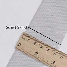 لفة (2-5) ياردة بالحزمة بحزام مرن منسوج بعرض 1.5/2/2.5/3/4/5 سم باللونين الأبيض والأسود، حزام مطاطي لخياطة الملابس والتفصيل وخياطة الألسنة والأشرطة