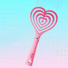 Pente de osso fofo em formato de coração da série Barbie, artefato de massagem para cabeça, design de suspensão fofo, escova de cabelo para cabelos cacheados, escova de cabelo grossa, ferramentas de modelagem