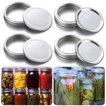 10/20PCS Canning Lids Leak-Proof Split-Type Regular/Wide Mouth Mason Jar Lids Tinplate Jar Caps Storage Bands