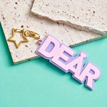 Customized Keychain Large Size Design Star Buckle Souvenir Birthday Gift Surprise Gift Graduation Season Back To School Season Travel Essentials