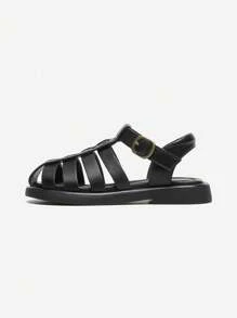 Annil Zapatos para niños, sandalias deportivas para niñas, zapatos de princesa para primavera y verano, zapatos romanos de suela blanda para uso exterior