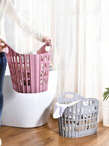 Cesto de roupa dobrável moderno - montado na parede, caixa portátil para armazenamento de roupas sujas em várias camadas, cesto de roupa quadrado de polipropileno, adequado para armazenamento em casa e no banheiro, cesto de roupa suja