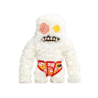 ZURU Fuggler 9" Grappig Lelijk Monster - Budgie Fuggler Sasquoosh - Wit