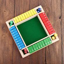 Juego de mesa Deluxe Cierra la Caja de 4 lados con 10 números, juegos de dados y de fiesta para adultos y familias
