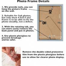 New 5x6 Picture Frame Rustic Brown For Wall Hanging Or Tabletop, Wall Mounting Horizontally Or Vertically, 5 X 6 Wall Gallery Poster Photo Frame  Shatter Ristant Plexiglass, Rustic Brown - Rustic Brown 5x6 inch - View 4