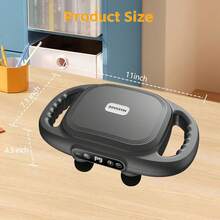 6-Head Electric Fascia Gun High-Frequency Vibration Body Back And Waist Neck Shoulder Massager Muscle Health Care Relaxation - Black - View 2