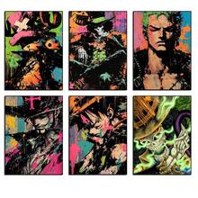 Set Of 1/3/6 Pcs Popular Wall Art One Piece - ZORO,CHOPPER, BROOK , Anime Poster Wall Posters Prints Of Anime Artworks ( Unframed)