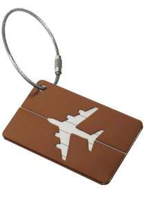 1Pc Card Set Boarding Pass Luggage Airplane Check In Metal Art Safety Bag Decoration Commemorative Travel Colleagues Friends Cute Patterns Smooth