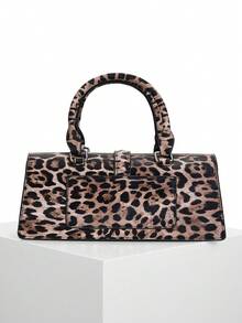 DareSee 2024新款时尚仿皮豹纹女士手提包，百搭休闲单肩包，豹纹包，适合音乐节、Y2K 节日、返校季、秋季、圣诞节、冬季等场合，是圣诞礼物的理想之选。 - 黃色 - 查看 10