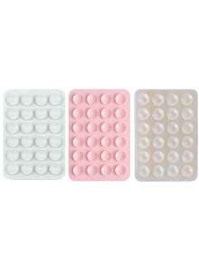 3/4个装硅胶粘性手机支架，防滑硅胶粘性手机支架，手机壳支架，免提手机配件，自拍和视频支架，1/2/5/10/50/100个装，多功能手机配件，适用于所有型号 - 彩色 - 查看 44