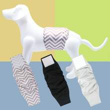 3PCS Belly Bands For Male Dogs Premium Black Mesh Lining Small Dog Belly Wrap Leakproof Washable Reusable Puppy Diapers S,M,L,XL - Multicolor - View 14