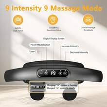 6-Head Electric Fascia Gun High-Frequency Vibration Body Back And Waist Neck Shoulder Massager Muscle Health Care Relaxation - Black - View 4