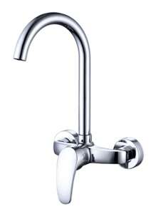 1pc 360 Rotation Faucet Brass Chrome Cold And Hot Water Power Swivel Kitchen Sink Mixer Tap Single Handle(Chrome, Black,Selectable)