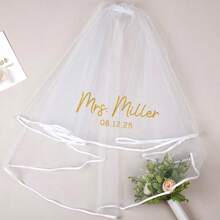 Customizable Bride To Be, Bachelorette Party, Bridal Veil, Future Mrs. Veil, Wedding Veil, Bride To Be Gift Veil, Bachelorette Party Veil, Bride-To-Be Veil, Bridal Mini White Veil, Customized Name Veil, Customized Date Veil, Personalized Bridal Veil, Bachelorette Party Headpiece, Wedding Headpiece, Bride Headpiece, Party Headpiece