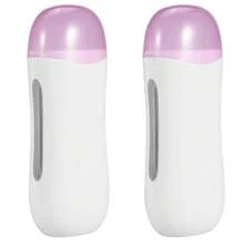 Máquina de depilación corporal con rodillo calentador de cera de doble cartucho