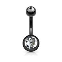 1/7/10pcs Stainless Steel 14G Low-Allergy Navel Rings, Unisex Body Piercing Jewelry