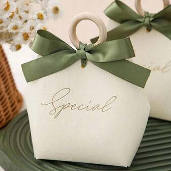 10pcs DIY Candy Gift Box, Wedding Candy Packaging Box, Holiday Gift Package Box