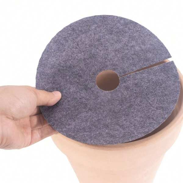20pcs Garden Round Weeds Barrier Mats Fabric Tree Mulch Ring Inhibit Growth For The Protect
