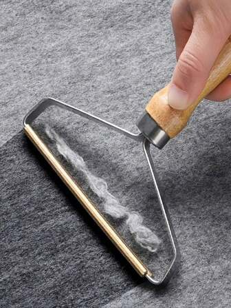 1pc Portable Manual Lint Remover, Fabric Shaver, Used For Removing Fuzz On Clothes, Sofa, Carpet, Blanket, Pet Hair, Woolen Coat Sweater Lint Brush Fur Remover For Home, Dry Cleaning Shop, Pets And Carpet