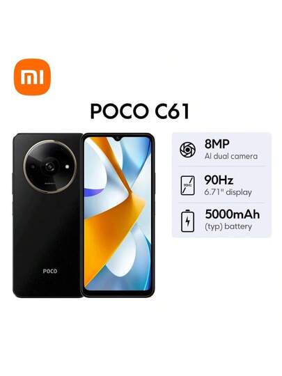 Xiaomi Mi POCO C61 グローバルバージョン スマートフォン, 6.71