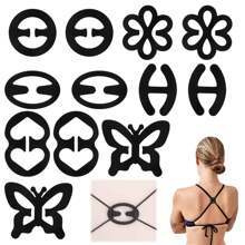 Bra Strap Clips, 12Pcs Bra Clips For Back, Anti-Slip Bra Straps Holder, Buckles Cleavage Control Clips For Bra