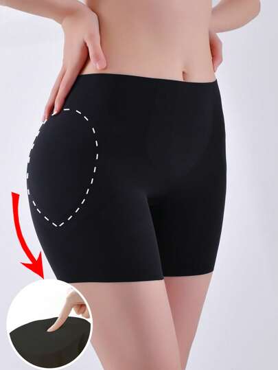 Women's Seamless Foam Hip & Butt Lifting Shapewear Shorts With Detachable Sponge Pad