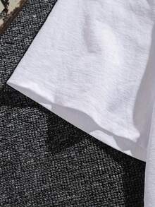 Men'S "It'S Cruise Time" Graphic T-Shirt - White, Casual & Breathable, Moisture-Wicking Short Sleeve Top With Anchor Design, Perfect For Summer Outings, Cruise Shirts - 白色 - 查看 4