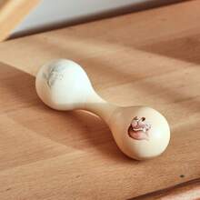 带有可爱松鼠图案的木制乐器玩具，可刺激感官和促进协调发展，是音乐教育、圣诞节和生日礼物的理想选择 - 彩色 - 查看 18