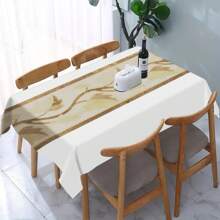 1pc/50pcs Versatile Elegant Bohemian Style Printed Polyester Tablecloth, Suitable For Kitchen, Dining Room, Holidays, Party, Easy To Clean And Durable Rectangular Tabletop Decor, Party Tablecloth, Modern Dining Table Cloth
