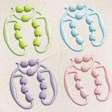 A 1-Arm Leg Massager With 9 Muscle Rollers, A Relaxation Massage Tool With Leg Rollers, Suitable For Gyms And Outdoors, Applicable To Legs, Arms, Neck, Calves, Thighs, Back, Tennis And Golf Elbows, For Muscle Stiffness And Tension.(There Will Be Color Differences) Gym Accessories