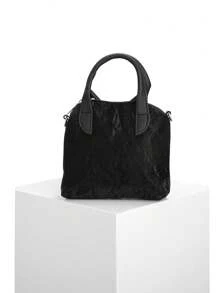 DareSee Bolsa de 1 peça, bolsa moldada, tecido PU com alça longa, bolsa de ombro, estilo garota atraente, bolsa para roupas, bolsa de mão feminina estilosa e exclusiva com design de camisa simples, bolsa transversal quadrada pequena MusicFest Y2KFest de volta às aulas