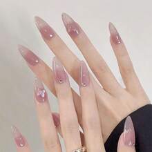Support/Box, Nude Cherry Solid Color Nail Polish Gel, Moisturizing Skin Shows Whiteness, Like The Shyness Of First Meeting, Suitable For Christmas Gifts For Women, New Year Gifts, Valentine's Day Gifts, Perfect For At-Home Manicures, DIY. - 彩色 - 查看 8
