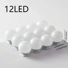 1pc 4/6/8/12/14 LED Dimmable Vanity Lights, No Mirror Included, USB Powered, Plastic Material, Makeup Mirror Lamp, Adjustable Lights, No Drill Makeup Vanity Lamp, Suitable For Vanity, Makeup Mirrors, Home Decor And Various Mirror Decoration - Multicolor - View 17