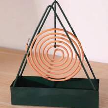 1 pezzo Supporto portaincenso a forma di triangolo per zanzariera, contenitore creativo per uso domestico, bruciatore d'incenso per l'estate