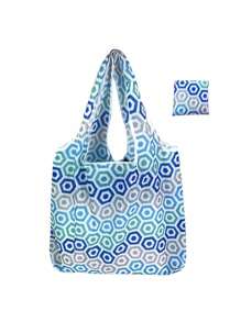 قطعة واحدة حقيبة بقالة كبيرة قابلة للطي، حقيبة شاطئ قابلة للغسيل، حقيبة بوليستر قابلة للتمزق، مستلزمات مطبخ، أدوات تخزين المطبخ، ديكور الغرفة، مناسبة للمطبخ والمطعم والحفلات والتخييم والتجمعات، هدية لأصدقائك وعائلتك