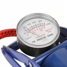 Inflatable Pumps Foot Pumps Manual Inflatable Tools Portable Foot Pumps Labour-Saving Inflatable Pumps With Pressure Gauge For Bicycles Motorcycles Blue - Blue - View 9