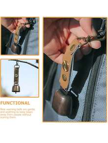 1 件/2 件徒步旅行者专用紧急响铃，带钩装饰铃，生存/徒步旅行/钓鱼/划船/露营/攀岩用紧急铃