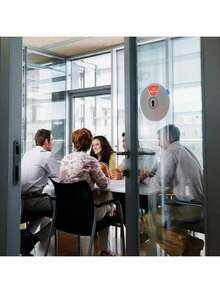 2PK Office Door Signs In Out, In Meeting Sign For Office Door/Out Of Office/Do Not Disturb Sign Wheel For Door/Working Remotely 6 Options-6 Inch - Grey - View 3