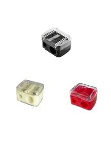 8/4/2pcs Makeup Pencil Sharpener, Lip Liner Pencil Sharpener, Eyebrow Pencil, Eyeliner Pencil Makeup Tool Sharpener, Eyeliner Pencil Sharpener, Double Hole Design, Excellent Material,Big & Small Hole Design, Easy To Use,Portable, Wide Application, Suitable For Beauty Salons, Nail Salons