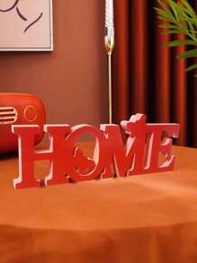 1pc Butterfly Home Letter Decorative Crafts Are Modern, Creative And Simple. They Are Made Of 1.3 Cm Thick High-Density PVC Material For Home Decoration, Suitable For Home Use, Party And Party Decoration Gift Box Packaging