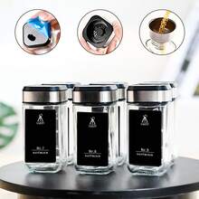 SAEIV 35 Square Spice Jars, 120ml Spice Jar Set (With Shaker Insert), Spice Shaker With Twist-Off Lid - Strong Closure, Stainless Steel Spice Storage Box (With Funnel, Label, And Pen) - 35 Spice Jars - View 3